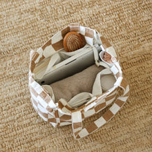 Load image into Gallery viewer, Everyday Pocket Tote | Tan Check
