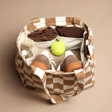 Load image into Gallery viewer, Everyday Pocket Tote | Tan Check
