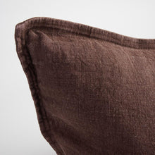 Load image into Gallery viewer, Luca Linen Cushion 50x50cm - Chocolate
