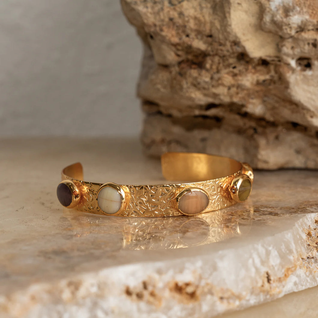Evanthe Stone Cuff Bracelet
