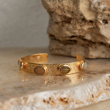 Load image into Gallery viewer, Evanthe Stone Cuff Bracelet
