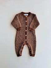 Load image into Gallery viewer, Chunky Full Romper | Chocolate
