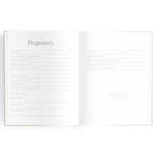 Load image into Gallery viewer, Baby Book Sage Stripe - 3rd Edition
