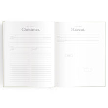 Load image into Gallery viewer, Baby Book Sage Stripe - 3rd Edition
