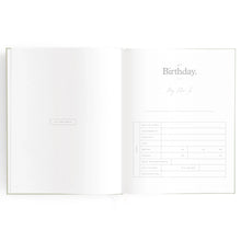 Load image into Gallery viewer, Baby Book Sage Stripe - 3rd Edition
