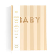 Load image into Gallery viewer, Baby Book Coffee Stripe - 3rd Edition
