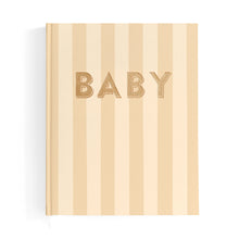 Load image into Gallery viewer, Baby Book Coffee Stripe - 3rd Edition
