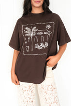Load image into Gallery viewer, Hotel Soleil Oversized T-Shirt - Chocolate
