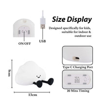 Load image into Gallery viewer, LED Night Light USB Rechargeable Touch Control Bedtime Lamp - Cloud
