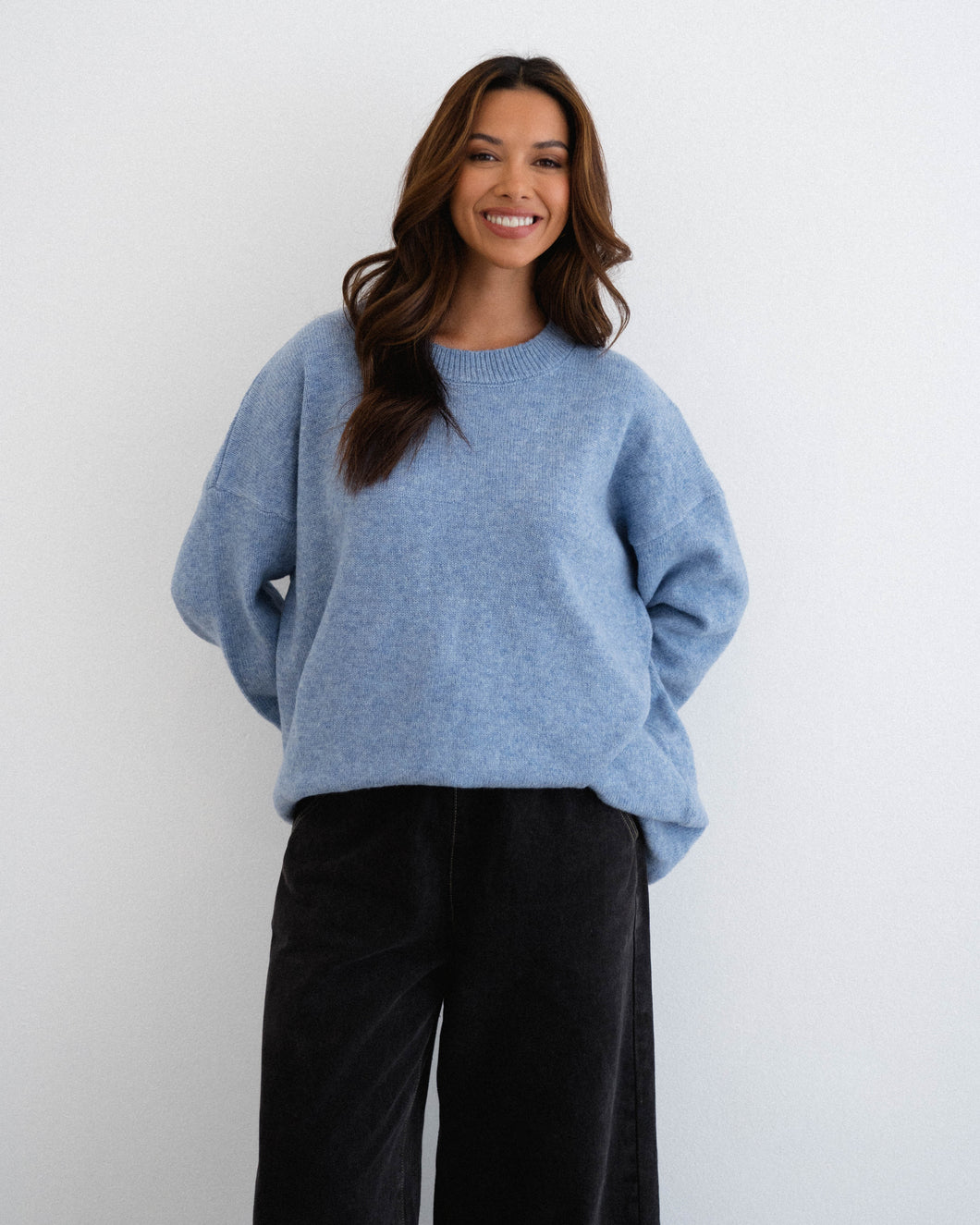 Aria Knit Jumper | Blue