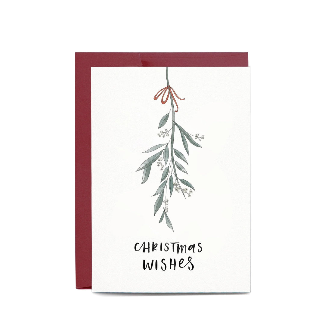 Christmas Mistletoe Greeting Card