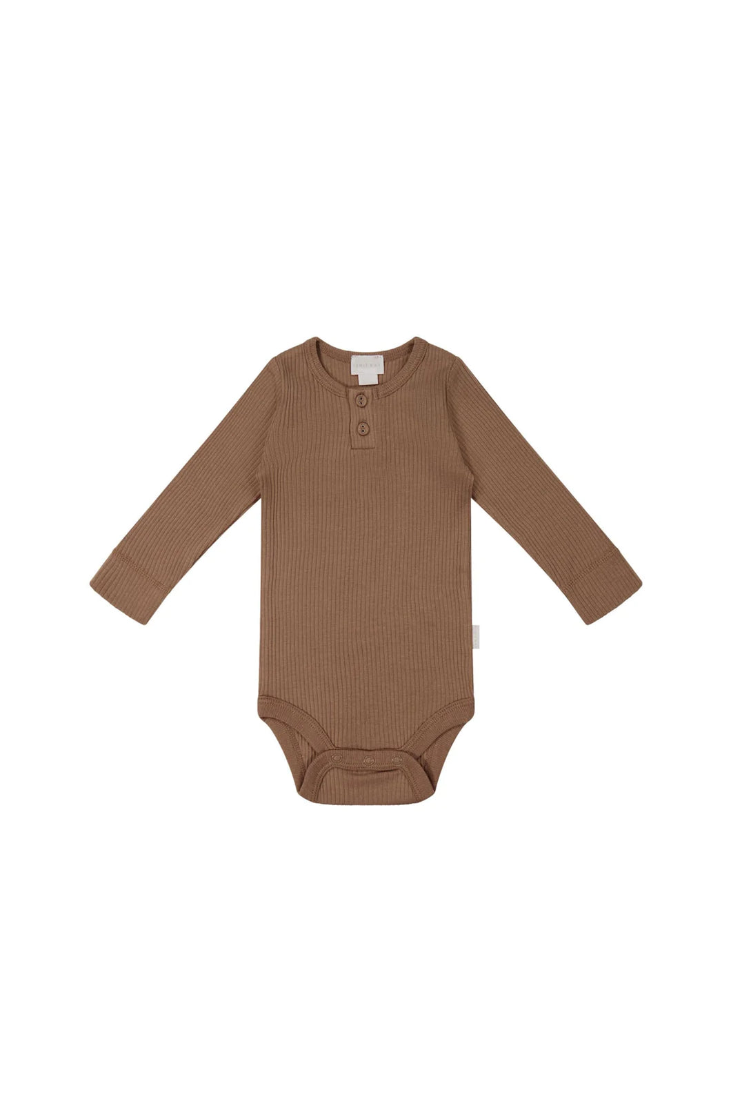 Organic Cotton Modal Long Sleeve Bodysuit | Hojicha