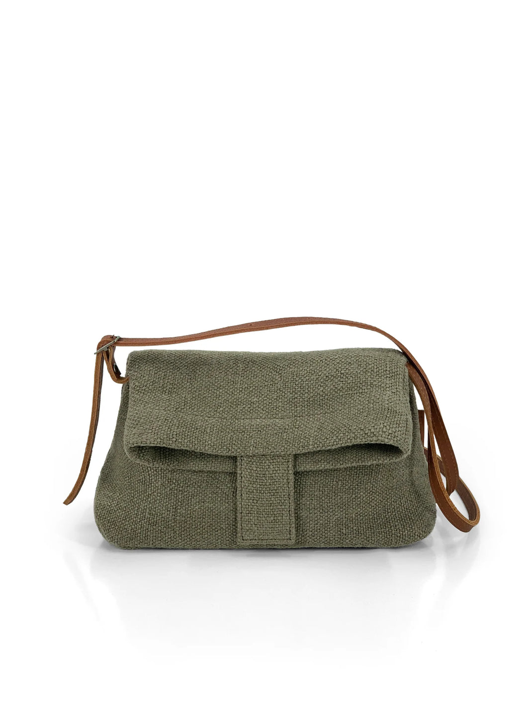 Natural Crossbody Bag | Green