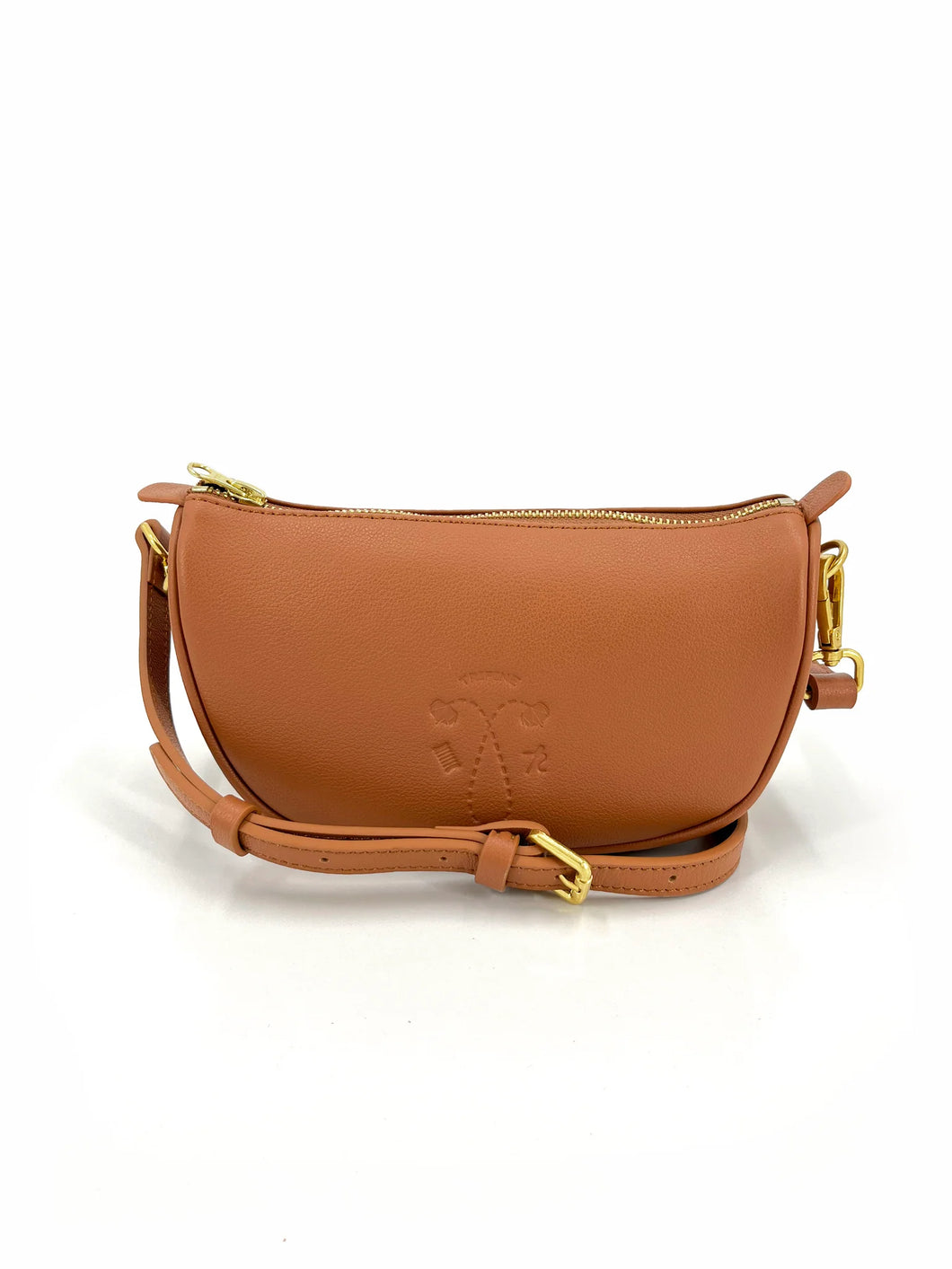 Moon Leather Crossbody Bag | Tan