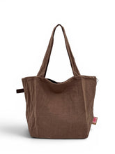 Load image into Gallery viewer, Natural Market Tote Bag | Chocolate
