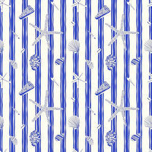 Load image into Gallery viewer, RIVA Hair Towel Wrap | Marine Stripe
