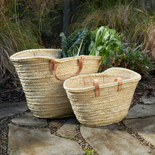 Load image into Gallery viewer, Moroccan Basket with Leather Handles
