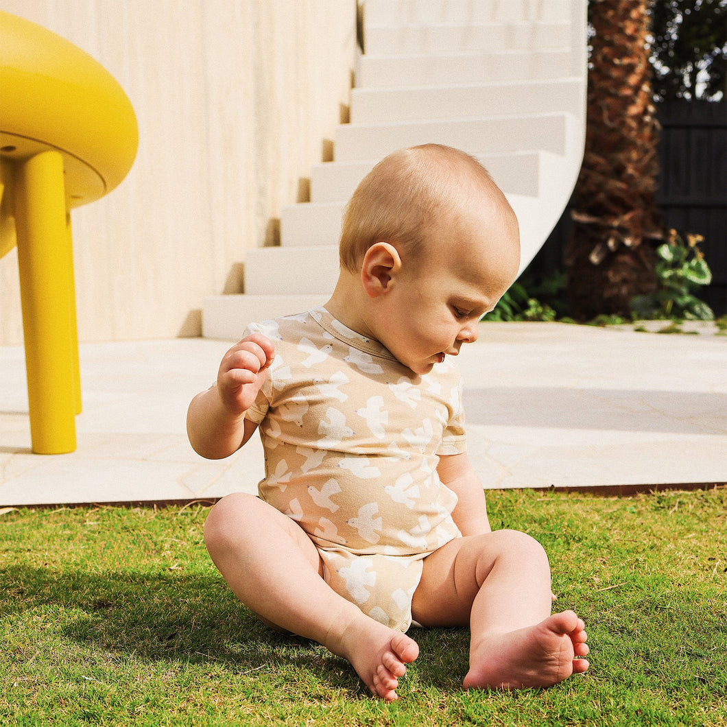 Comfy Bodysuit Short Sleeve | Seagull
