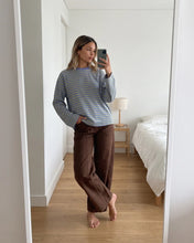 Load image into Gallery viewer, Remy Stripe Duo Tee | Blue/Sage
