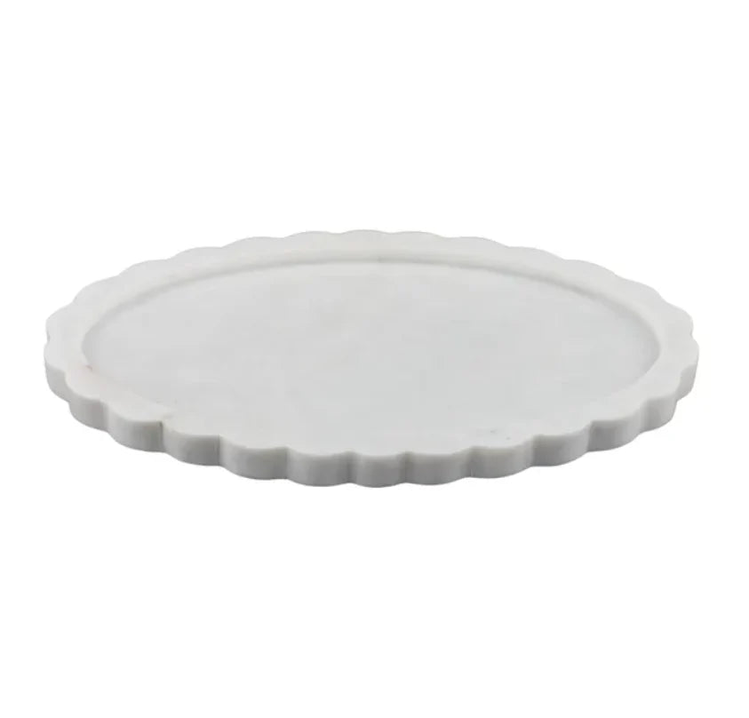 Florence Marble Tray | White