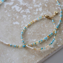 Load image into Gallery viewer, Tranquil Necklace or Bracelet | Pebbly Beach Blue
