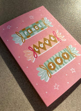Load image into Gallery viewer, Peace Love Joy Christmas Mini Card
