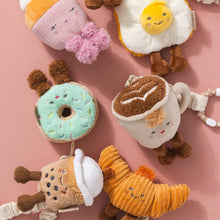 Load image into Gallery viewer, 2 Pack Mini Market Brunch Stroller Toys - Coffee &amp; Croissant
