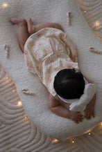 Load image into Gallery viewer, Muslin Bow Candy Cane Romper

