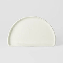 Load image into Gallery viewer, Half Moon Plate 21cm | Ivory White Glaze
