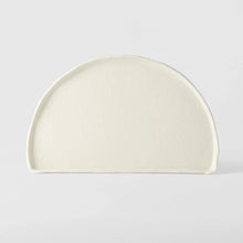 Load image into Gallery viewer, Half Moon Plate 27cm | Ivory White Glaze
