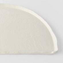 Load image into Gallery viewer, Half Moon Plate 27cm | Ivory White Glaze

