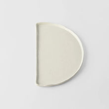 Load image into Gallery viewer, Half Moon Plate 27cm | Ivory White Glaze
