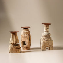 Load image into Gallery viewer, Vintage Indian Table Leg Candlestand | 20cm
