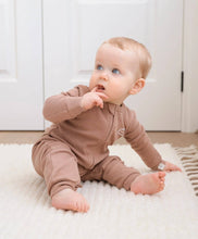 Load image into Gallery viewer, Organic Cotton Waffle Growsuit | Mocha

