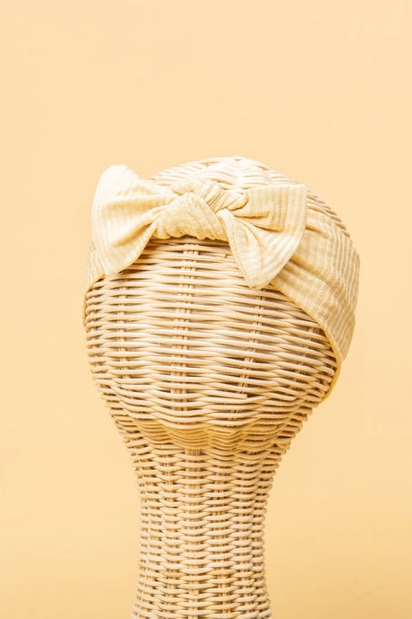 Bamboo Stretch Bow Headband | Oat