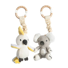 Load image into Gallery viewer, 2pk Stroller Toy - Koala &amp; Cockatoo
