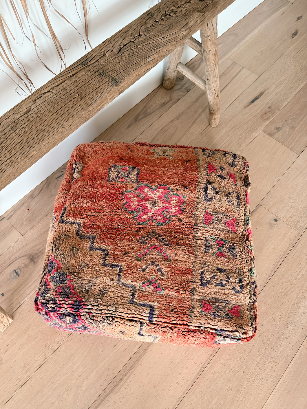 Vintage Moroccan Boujaad Floor Cushion | #7