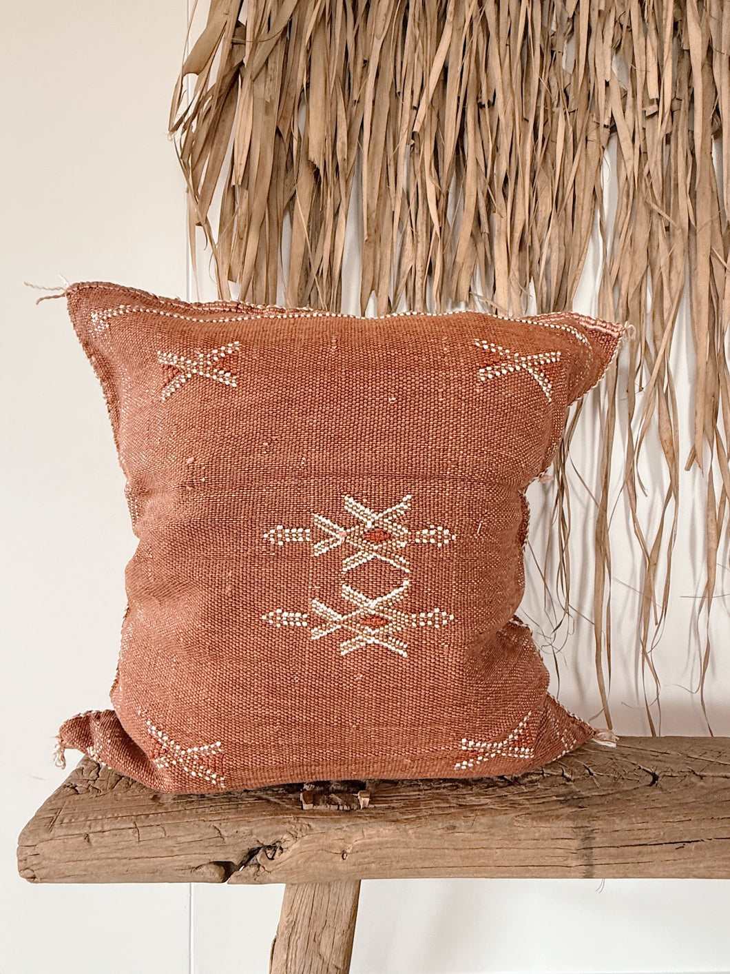 Cactus Silk Cushion Cover 50X50 | Burnt Terra #1