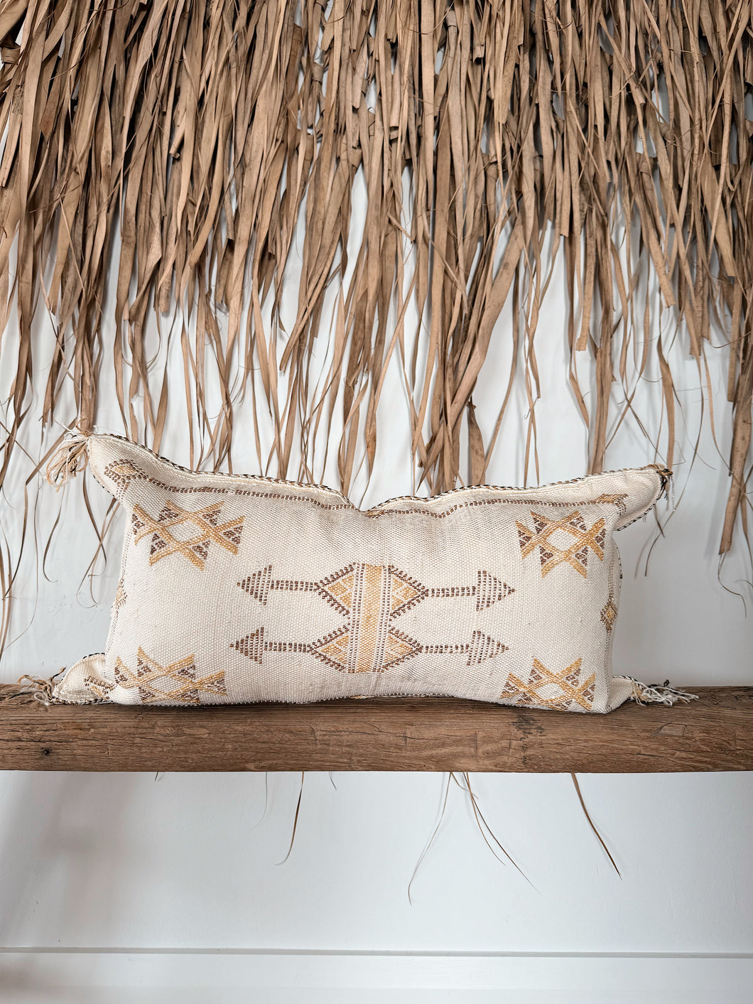 Cactus Silk Cushion Cover 60x40cm | Ivory