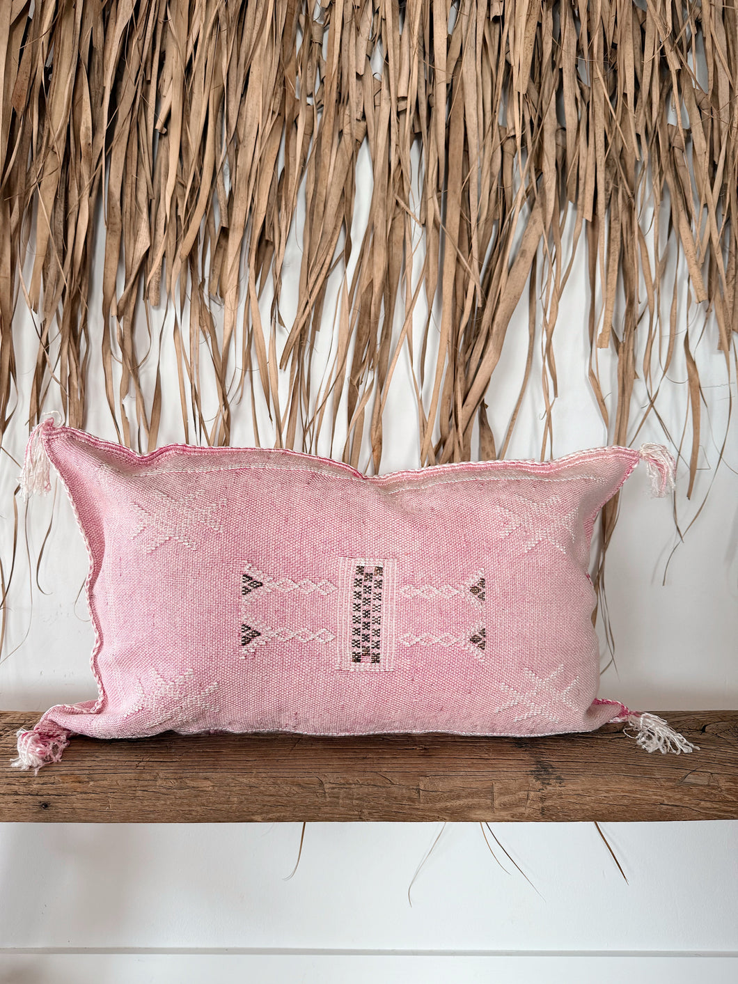 Cactus Silk Cushion Cover 60x40cm | Pink
