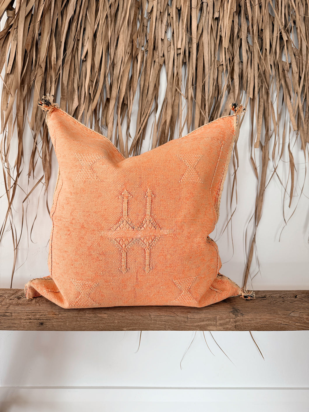 Cactus Silk Cushion Cover 50X50 | Bright Orange