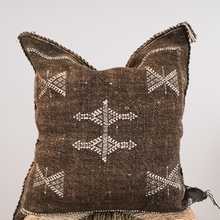 Load image into Gallery viewer, Moroccan Cactus Silk Cushion 50X50 | Mocha #1
