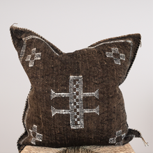 Load image into Gallery viewer, Moroccan Cactus Silk Cushion 50X50 | Mocha #2
