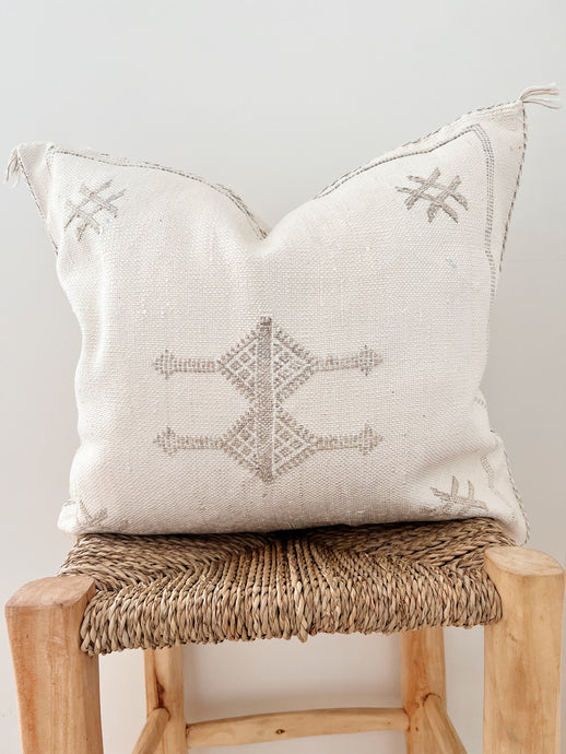 Cactus Silk Cushion Cover 50x50 | Ivory