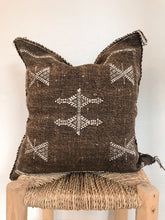 Load image into Gallery viewer, Moroccan Cactus Silk Cushion 50X50 | Mocha #1
