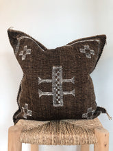 Load image into Gallery viewer, Moroccan Cactus Silk Cushion 50X50 | Mocha #2
