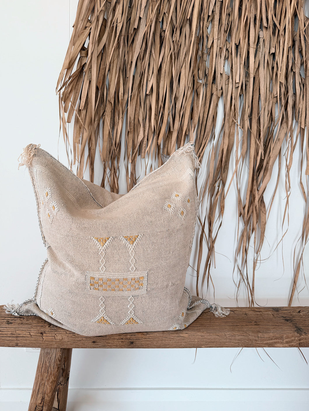 Cactus Silk Cushion Cover 50X50 | Oatmeal