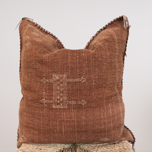 Load image into Gallery viewer, Moroccan Cactus Silk Cushion 50X50 | Rust
