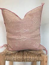 Load image into Gallery viewer, Moroccan Cactus Silk Cushion 50X50 | Soft Pink Diamond #2

