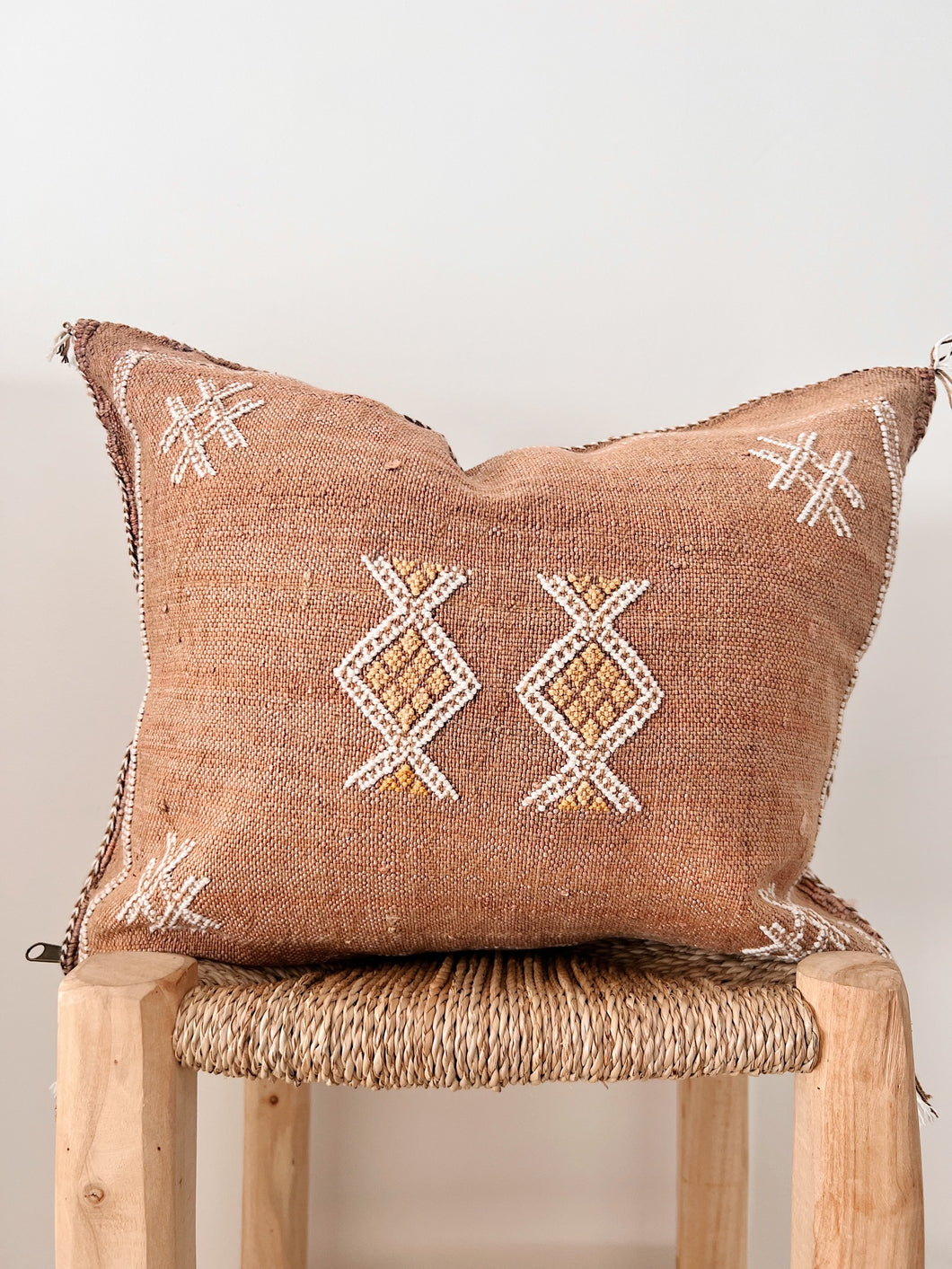 Cactus Silk Cushion Cover 50x50 | Chestnut #2